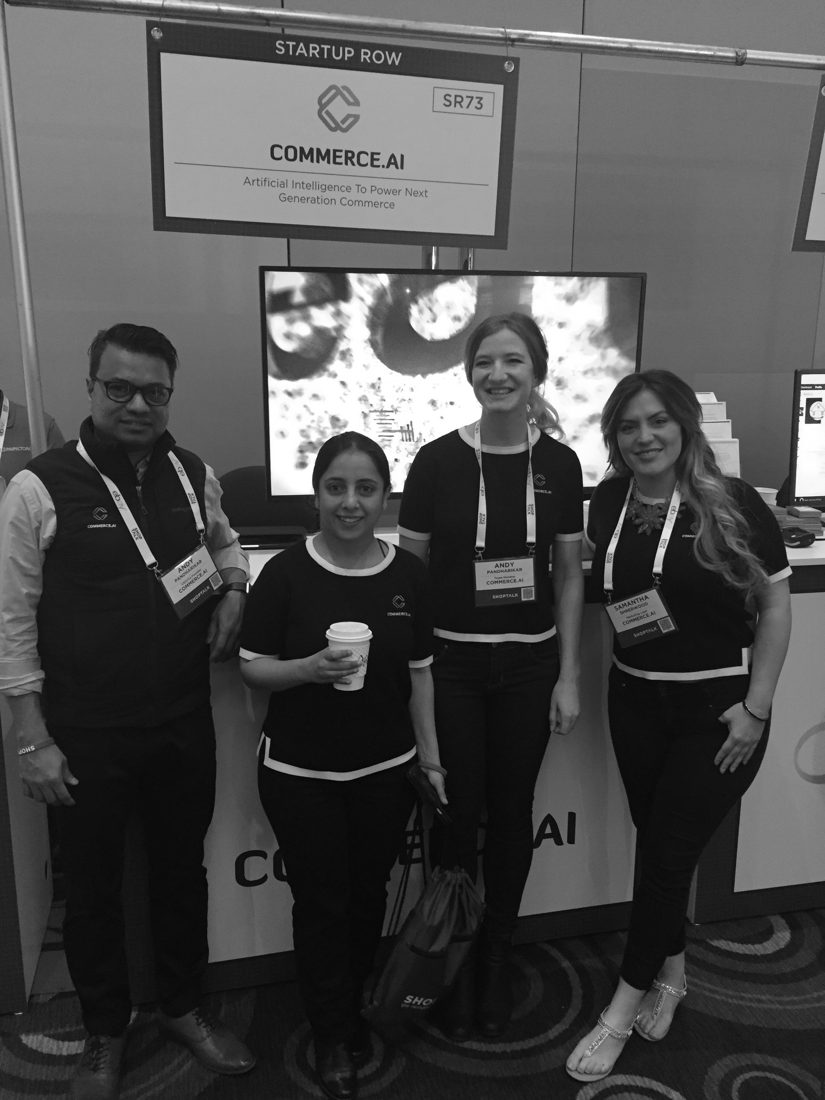 The Commerce.AI team at an industry event